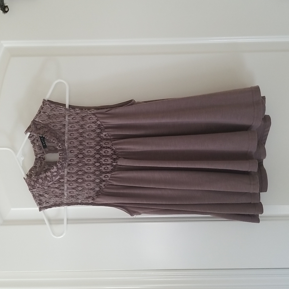 Haute Monde Taupe Sleeveless Top Size L